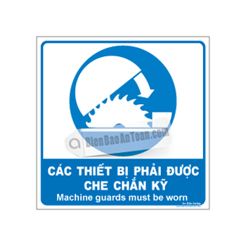 Các thiết bị phải được che chắn kỹ