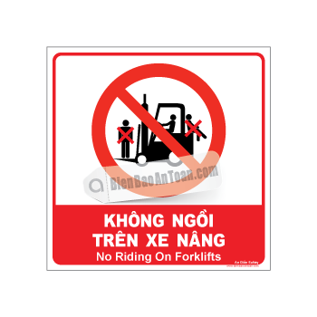 Không ngồi trên xe nâng