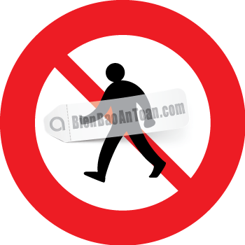 Cấm người đi bộ