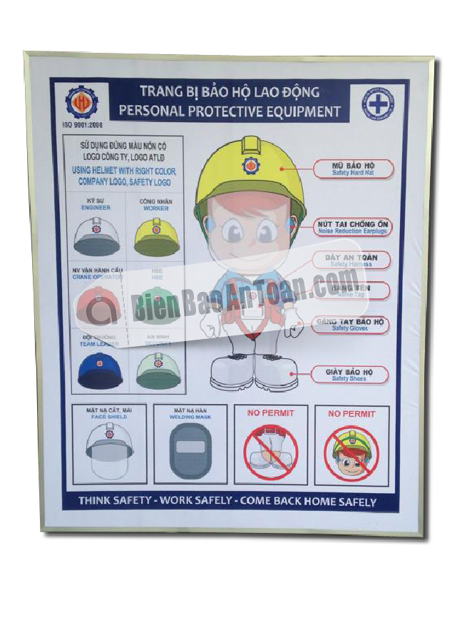 Bảng quy định bảo hộ lao động