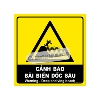 Cảnh báo - Bãi biển dốc sâu