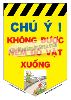 Không ném đồ vật xuống
