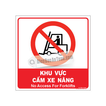 Khu vực cấm xe nâng 