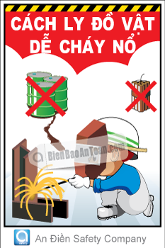 Cách ly đồ vật dể cháy nổ