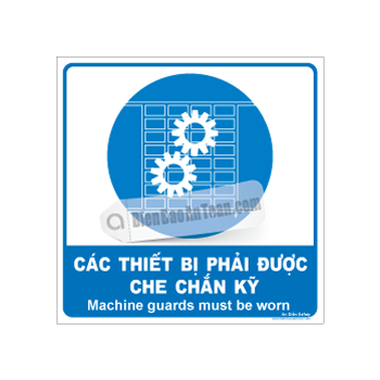 Các thiết bị phải được che chắn kỹ