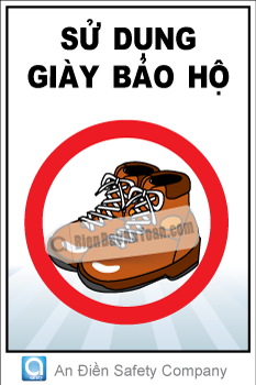 Sử dụng giày bảo hộ