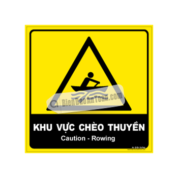 Chú ý - Khu vực chèo thuyền