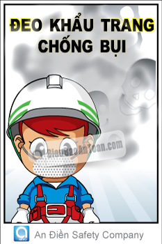 Đeo khẩu trang chống bụi