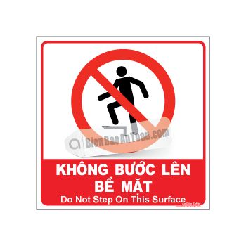 Không bước lên bề mặt