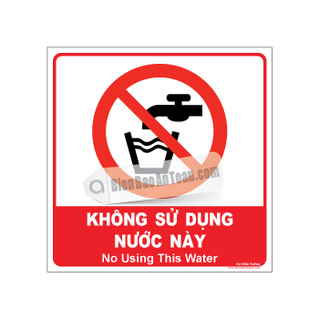 Không sử dụng nước này