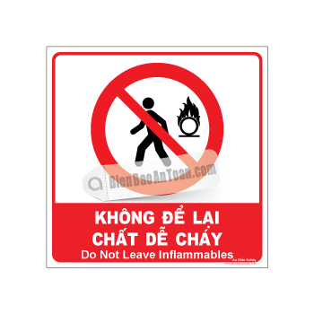 Không để lại chất dễ cháy