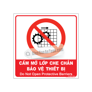 Cấm mở lớp che chắn bảo vệ thiết bị