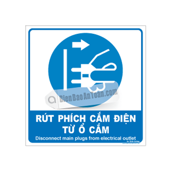 Rút phích cắm điện từ ổ cắm